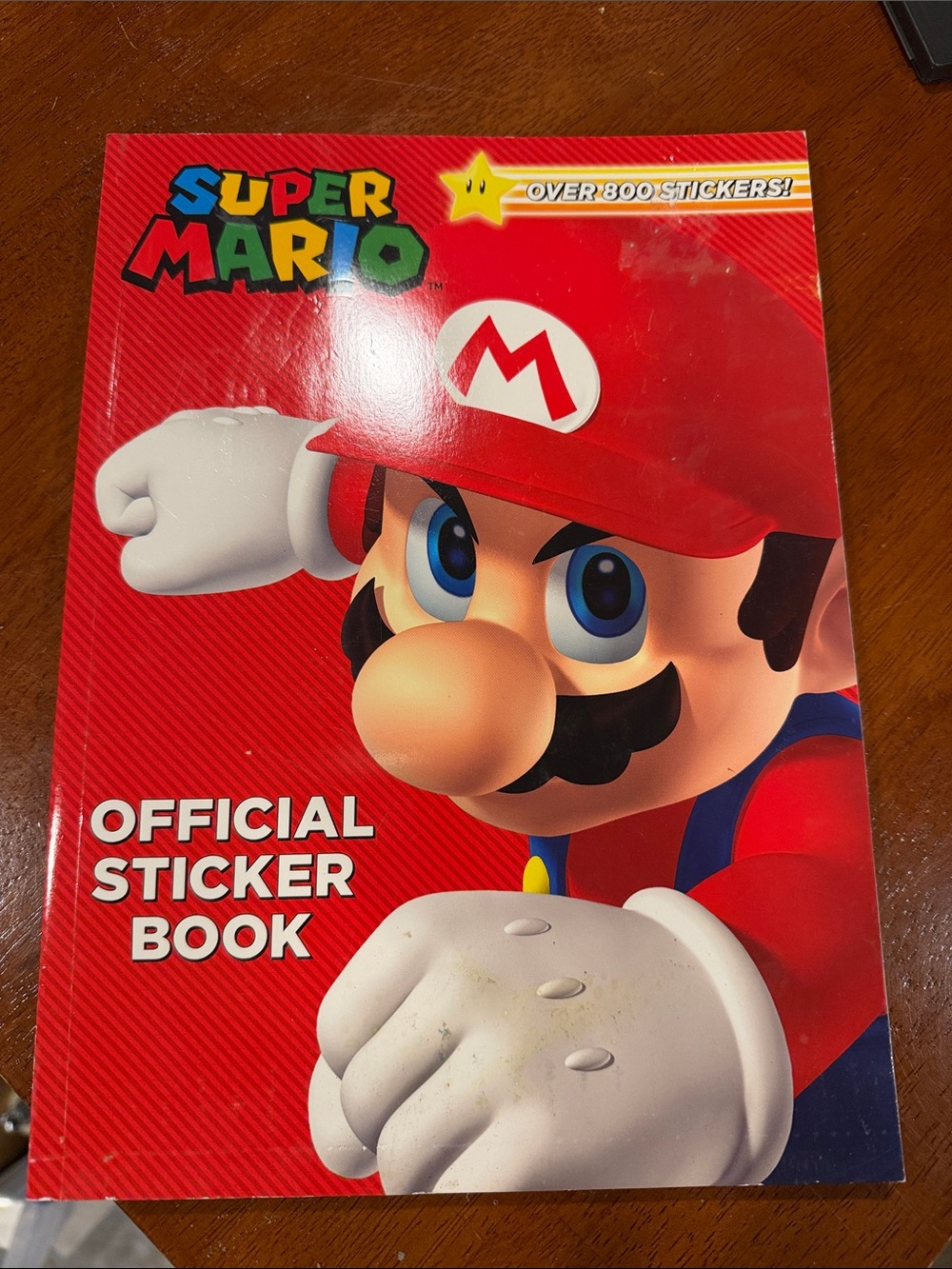 Nintendo Super Mario Official Sticker Book - Red, White, Blue